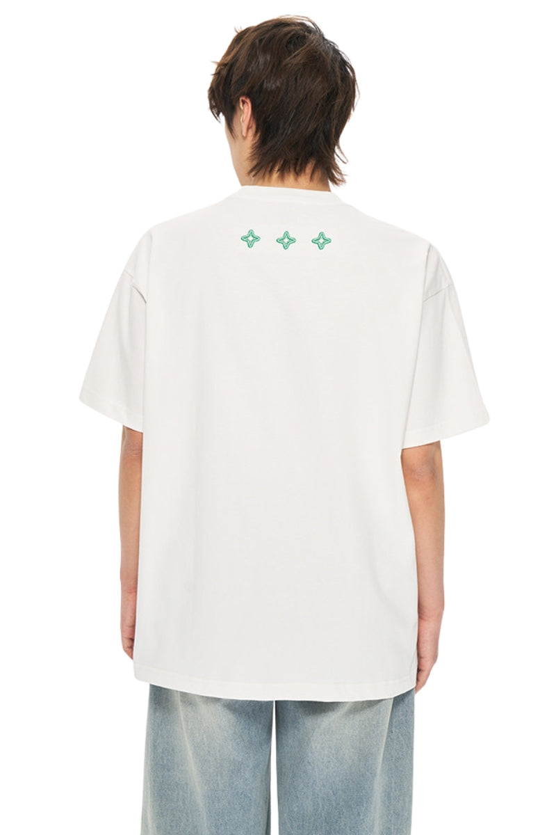 AFGK | Hollow Out Embroidered Tee, American Unisex Couple T-Shirt