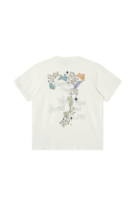 Dangerouspeople DSP Fairytale Plush Rabbit Print Loose Couple Tee