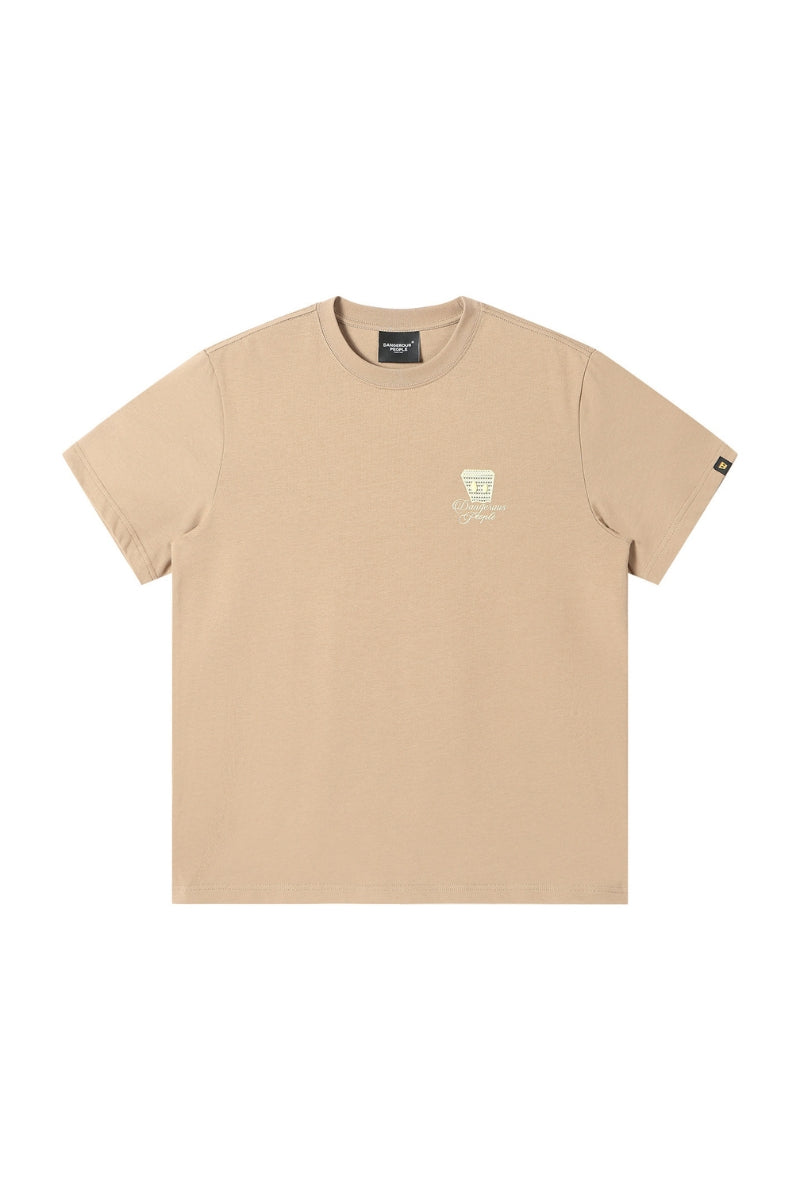 DangerousPeople DSP Mini‑D Print & Embroidery Loose Tee