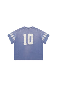 MASONPRINCE No.10 Team Faded Patch Linen Cotton Short Sleeve Tee