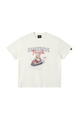 Dangerouspeople｜Bumper Car Print Cotton T‑Shirt