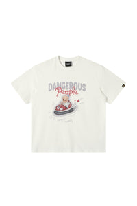 Dangerouspeople｜Bumper Car Print Cotton T‑Shirt