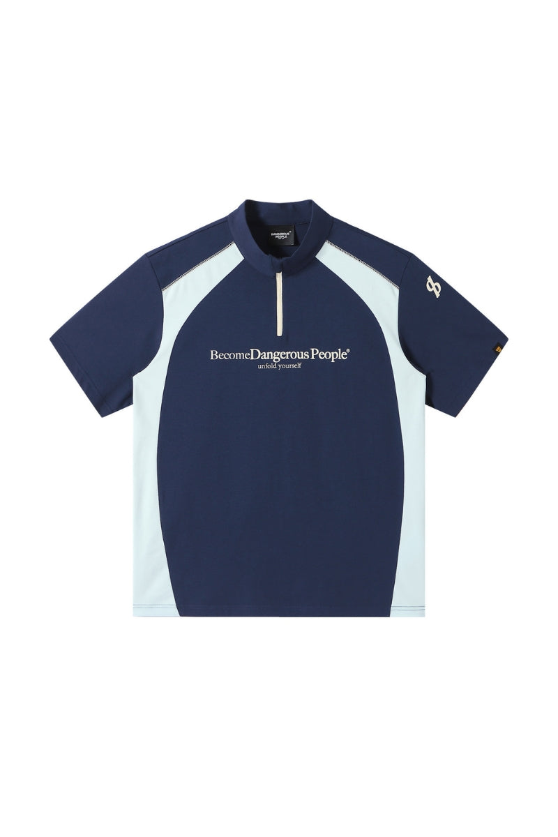 DangerousPeople DSP Outdoor Half‑Zip Quick‑Dry Cool‑Touch Tee