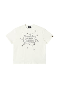 Dangerouspeople DSP Small‑D Note Metal Chain Loose Streetwear T‑Shirt