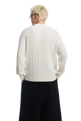 Dangerouspeople | Twisted Knit Paper Bag Man Sweater