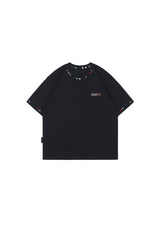 BJHG Unisex Heavyweight‑Cotton Embroidered Short‑Sleeve Tee, American Retro Loose‑Fit Couple Top
