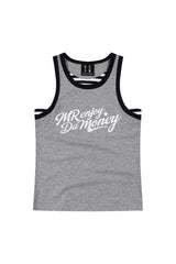 MEDM Fake Two-Piece Stripe Spliced Women Racerback Tank
