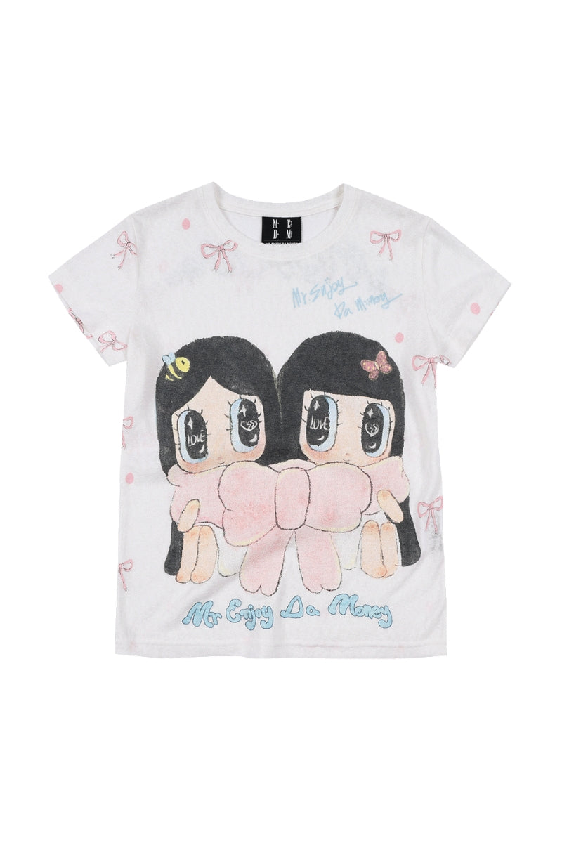 MEDM x Iria Mailbox Mailbox Bow Duo Print Women Tee