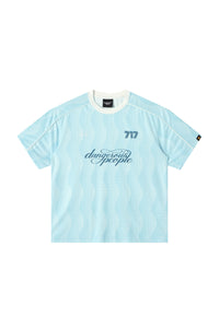 Dangerouspeople Embroidered Football Sport Loose Tee
