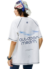 MEDM Gradient Wave Letter Print Tee
