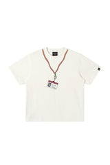 Dangerouspeople DSP Graffiti Lanyard D‑Tag Loose Drop‑Shoulder Heavyweight Tee