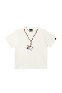 Dangerouspeople DSP Graffiti Lanyard D‑Tag Loose Drop‑Shoulder Heavyweight Tee