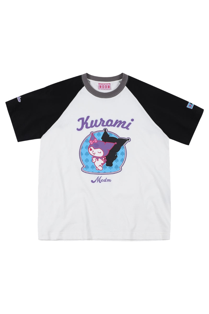 MEDM x Sanrio Kuromi Raglan Couple Tee