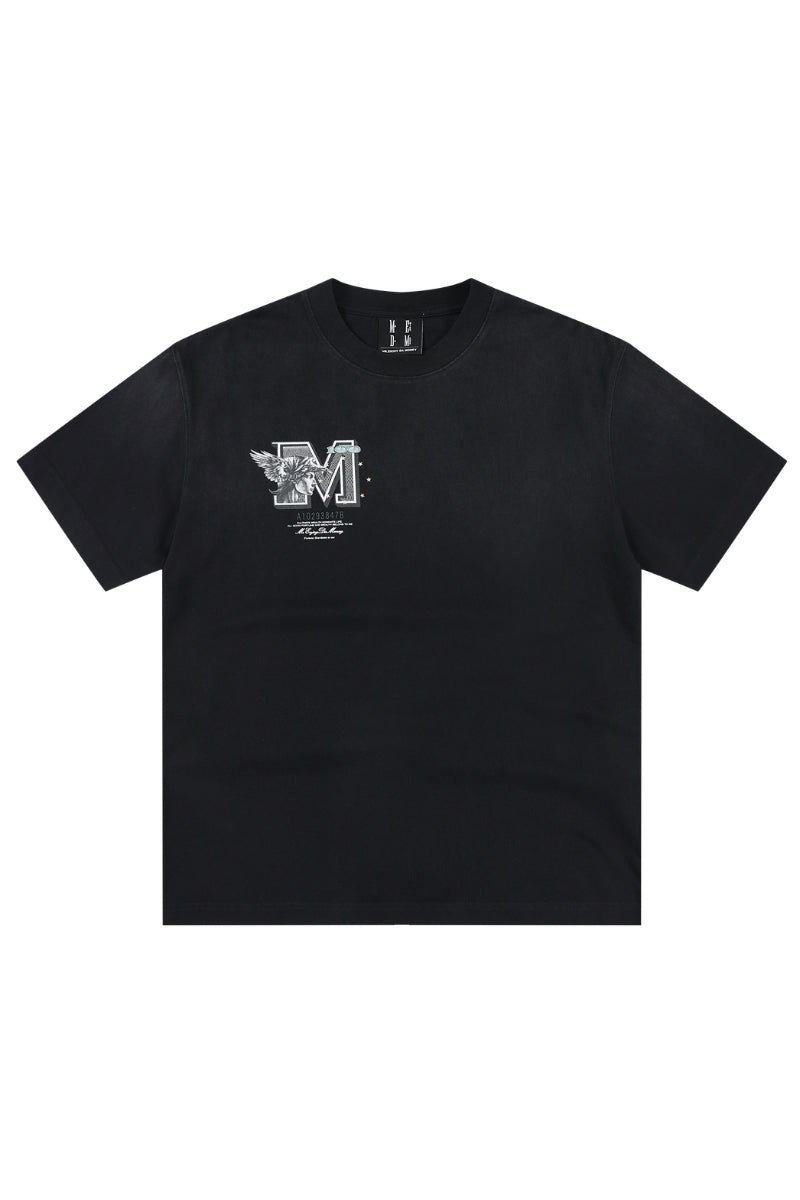 MEDM Vintage Dollar Back Graphic Unisex Streetwear Tee