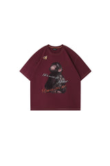 BJHG Men Cool‑Touch Sun‑Protection Quick‑Dry Tee American Retro Print Luxury Summer Top