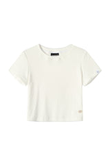 DangerousPeople DSP Rose Badge Stretch Lace Cotton Tee
