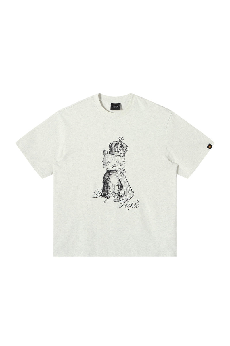 Dangerouspeople DSP Bomb King Print Embroidery Loose‑Fit Tee