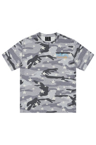 MEDM Camo Star All-Over Graffiti Logo Loose Vintage Tee