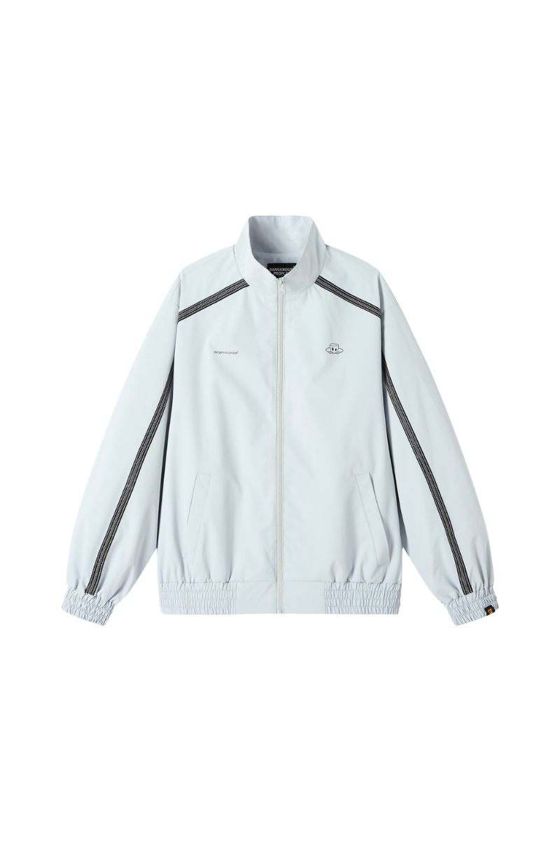 Dangerouspeople | American Color Block Stand Collar Jacket