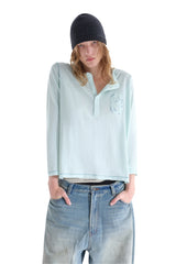 MASONPRINCE Hemp Henley Long Sleeve T-Shirt