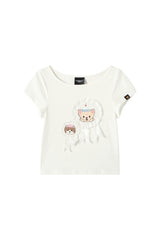 Dangerouspeople DSP Animal Badge Print Regular‑Fit Cool‑Touch Women T‑Shirt