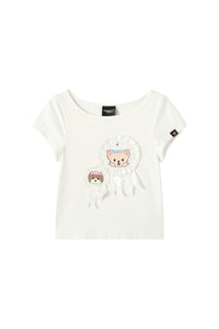 Dangerouspeople DSP Animal Badge Print Regular‑Fit Cool‑Touch Women T‑Shirt