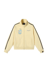 Dangerouspeople｜Retro Sporty Stand Collar Webbing Zip Sweatshirt