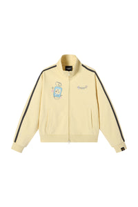 Dangerouspeople｜Retro Sporty Stand Collar Webbing Zip Sweatshirt