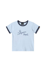 Dangerouspeople DSP Fun Stripe Patchwork Fitted Women's Cotton T‑Shirt