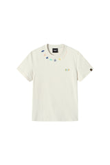 Dangerouspeople DSP Embroidery Flower Beaded Sorona Cool‑Touch T‑Shirt