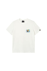 Dangerouspeople｜Fun Small‑D Camera Print Drop‑Shoulder Couple T‑Shirt