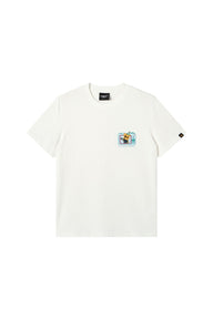 Dangerouspeople｜Fun Small‑D Camera Print Drop‑Shoulder Couple T‑Shirt