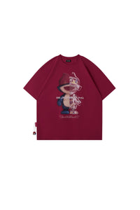 BJHG Unisex Cool‑Touch Quick‑Dry UV‑Protection Cartoon Graphic Short‑Sleeve Tee
