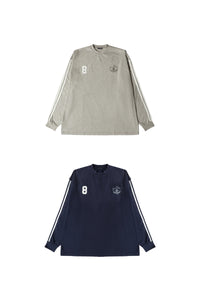 MASONPRINCE | TIME PLAYING Stripe Badge Print T-Shirt