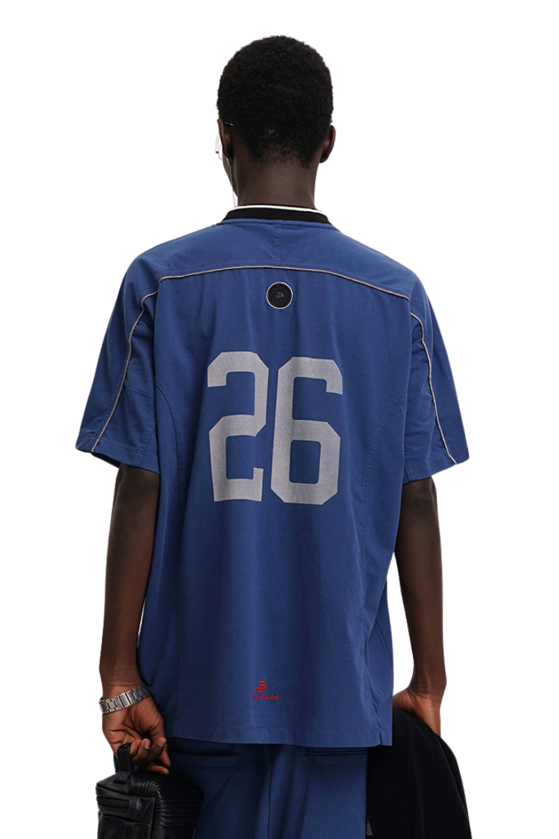 Masonprince   Patch Embroidered Short Sleeve