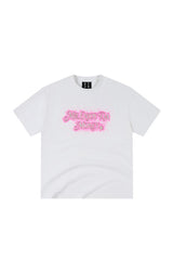 MEDM Sequin Beaded Letter Unisex Loose Short Sleeve Tee