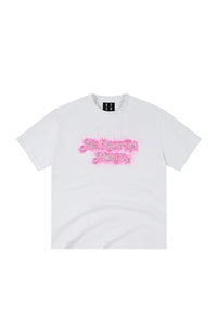 MEDM Sequin Beaded Letter Unisex Loose Short Sleeve Tee