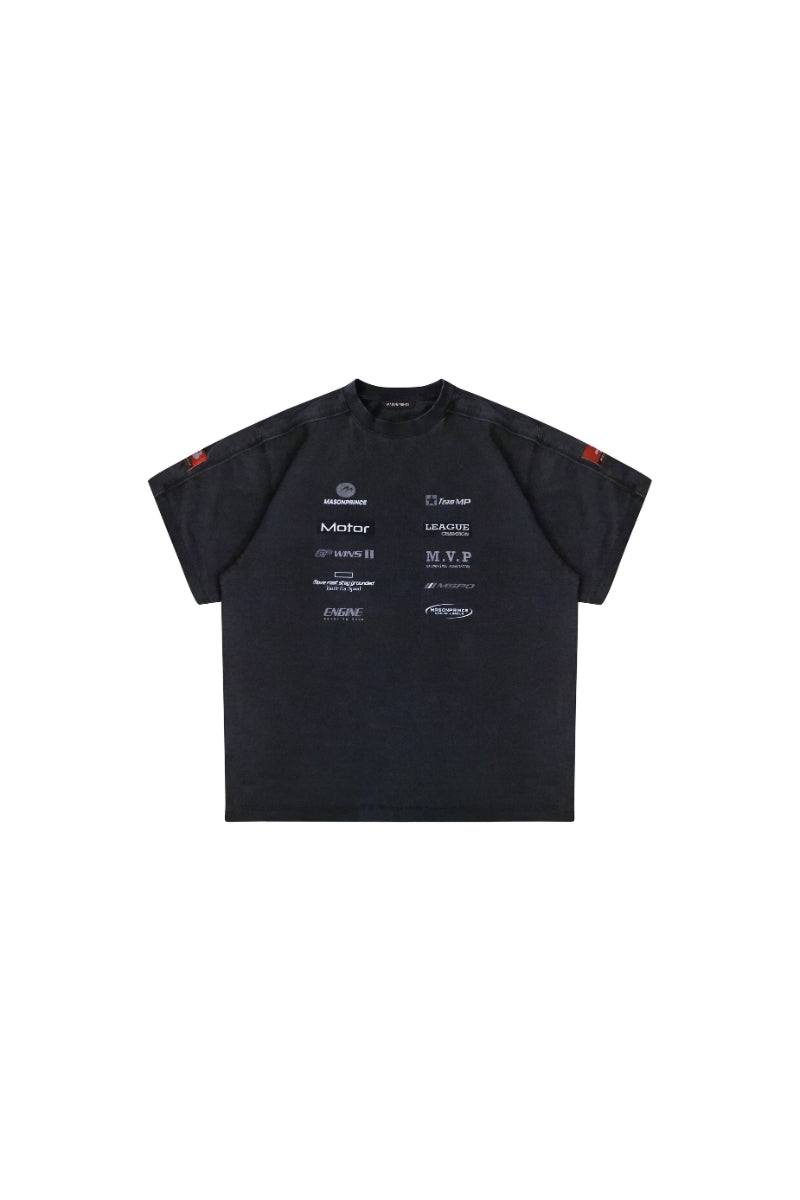 MASONPRINCE Sponsor Red Label Moto Series Cotton Team T-Shirt