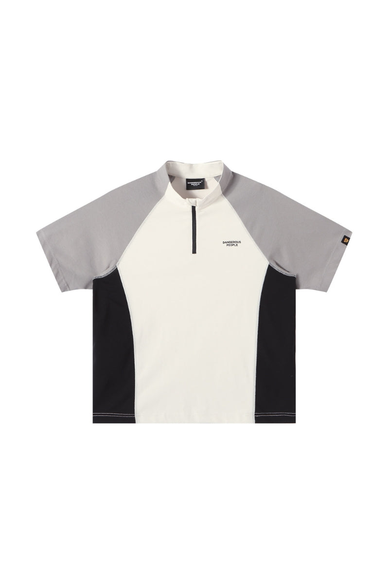 Dangerouspeople DSP Panel‑Stand‑Collar Retro Sorona Sports Top