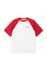 AFGK Waffle Raglan Tee American Campus Unisex Color Block Casual T-shirt