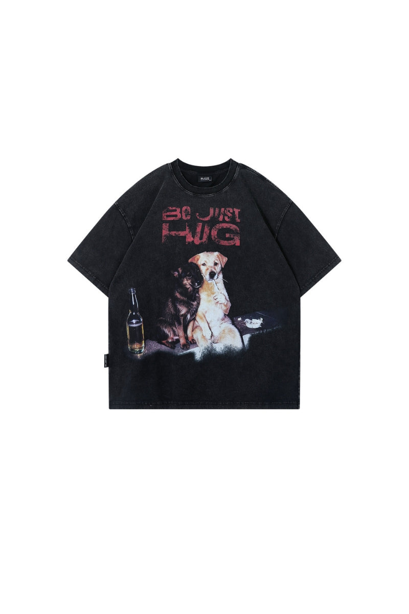 BJHG Funny Dog Loose T-Shirt | American Summer Unisex Tee