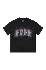 MEDM Gradient Rhinestone Glitter Couple Tee