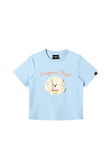 Dangerouspeople DSP 3D Fuzzy Dog Fitted Sorona Cool‑Touch Tee