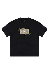 MEDM Leopard Patch Embroidery Star Graffiti Tee