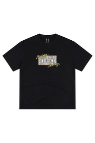 MEDM Leopard Patch Embroidery Star Graffiti Tee