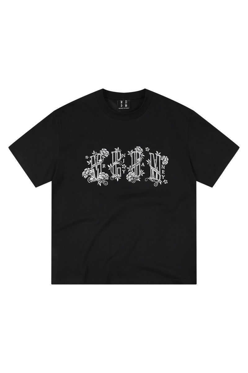 MEDM Royal Pattern Logo Embroidered Tee