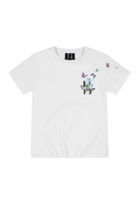 MEDM Butterfly Magnolia Embroidered Women's Tee