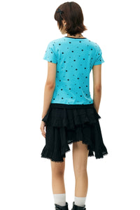MEDM Fake Two-piece Star Polka Dot Women Tee