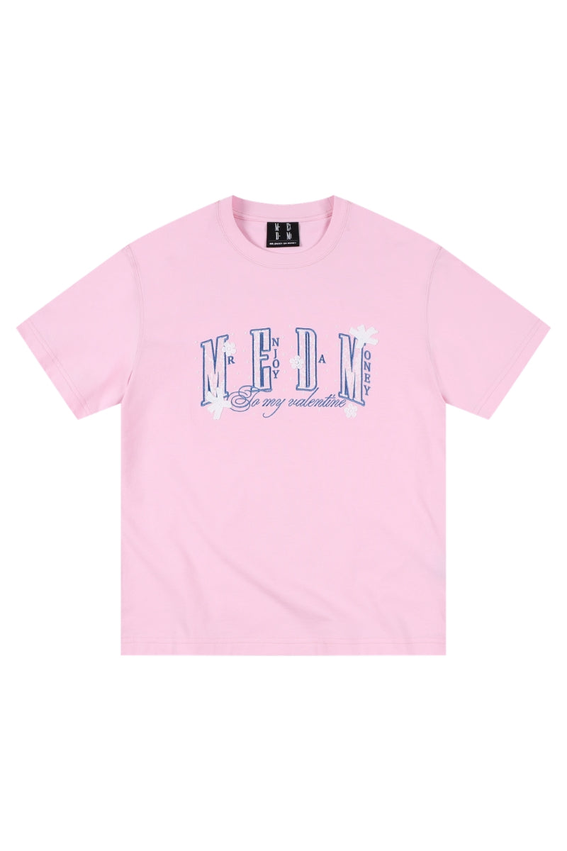 MEDM Lace Flower 3D Embroidered Unisex T-Shirt