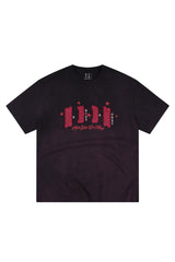 MEDM Casual Loose Fit Appliqué Logo Crew Neck Unisex Tee